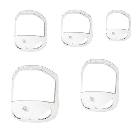 Ensemble de 5 tailles pour barbe de chèvre - Outil de façonnage de barbe - Modèle de rasage tendance pour homme