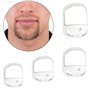 Ensemble de 5 tailles pour barbe de chèvre - Outil de façonnage de barbe - Modèle de rasage tendance pour homme