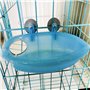 Baignoire Perroquet,Baignoire pour Perroquet avec Miroir pour Animal Domestique Accessoires de Cage pour Oiseau Miroir de Bain B