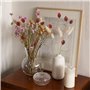 HUAESIN 30 Tiges Fleurs Séchées Naturelles Fleurs de Craspedia Séchées Billy Button Balles Bouquet Floral pour Mariage Noël Hive