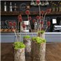 HUAESIN 30 Tiges Fleurs Séchées Naturelles Fleurs de Craspedia Séchées Billy Button Balles Bouquet Floral pour Mariage Noël Hive