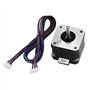 Diyeeni Moteur Pas à Pas 42BYGH34, Moteur Pas à Pas Bipolaire 4 Fils 12V 1.3A 0.30Nm avec câble de Connexion, Angle de Pas de 1,