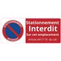 LOT DE 35 Autocollants- Stationnement Interdit - parking privé,Dissuasif Contre Les Voitures Mal Garées, Ou En Stationnement Gên