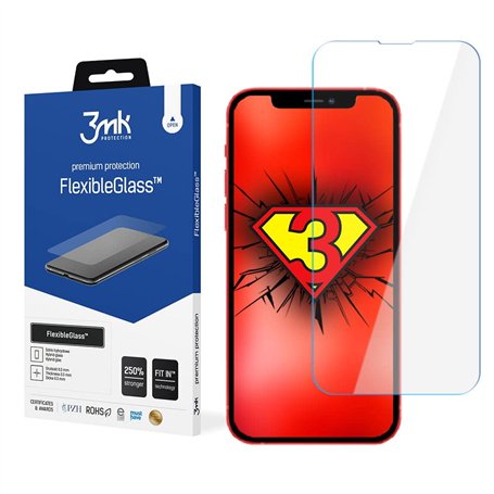 3MK Protecteur d'Écran iPhone 13 Mini Hybride Flexibleglass - 7h