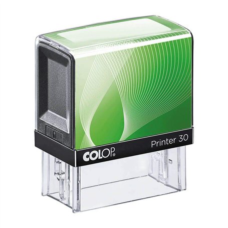 Tampon Colop Printer 30 Blanc Bleu