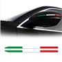 4R Quattroerre.it Bandes adhésives Tricolore Italia Compatible pour rétroviseurs Alfa Stelvio