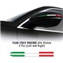 4R Quattroerre.it Bandes adhésives Tricolore Italia Compatible pour rétroviseurs Alfa Stelvio