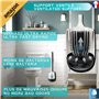 Brosse WC en Silicone & Support Mural | JaMoonLBV JmL® Marque Française | Nettoyage Hygiénique Facile | Balai de Toilette | Bala