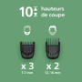 Philips Tondeuse tout-en-un Multigroom série 3000 7 accessoires - Tondeuse pour barbe et cheveux, Lames auto-affûtées respectueu