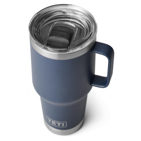 YETI Rambler Travel Mug, Stainless Steel Vacuum Insulated Mug with Stronghold Lid, Navy, 30 oz (887 ml) YETI Rambler Travel Mug, Stainless Steel Vacuum Insulated Mug with Stronghold Lid, Navy, 30 oz (887 ml)