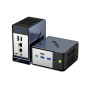 GMKtec AI Mini PC AMD Ryzen AI 9 HX-370 Série (5,1 GHz) Mini Ordinateur de Jeu, 32 Go LPDDR5X 1 to PCIe 4.0 SSD Triple Affichage