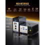 GMKtec AI Mini PC AMD Ryzen AI 9 HX-370 Série (5,1 GHz) Mini Ordinateur de Jeu, 32 Go LPDDR5X 1 to PCIe 4.0 SSD Triple Affichage