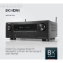 Denon AVR-S970H Amplificateur Home Cinéma 7.2 Canaux avec Dolby Atmos, DTS:X, HDMI 8K, Bluetooth, Wi-FI, AirPlay 2, HEOS Multiro