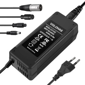 VOLOHAS 58,8 V 2 A Chargeur pour Kugoo G3/G-Booster Trottinette Électrique, Vélo Électrique, Hoverboard, Câble de Charge avec Fi VOLOHAS 58,8 V 2 A Chargeur pour Kugoo G3/G-Booster Trottinette Électrique, Vélo Électrique, Hoverboard, Câble de Charge avec Fi