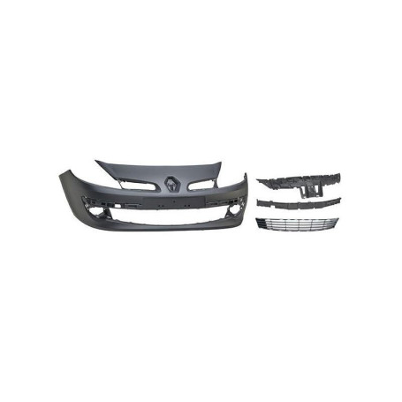 Repiauto Premium - Pare-choc avant avec grille à peindre jantes 15 compatible avec Renault Clio 3 phase 1 2005-2009 PREMIUM