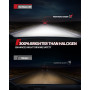 Torchbeam Ampoules LED H7, 16 Puces 6500K 300%, Ampoule H7 LED, 20000LM Phares pour Voiture et Moto, Pour Halogènes, 1:1 Mini De