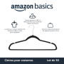 Amazon Basics Lot de 30 cintres en Velours pour Costumes, Noir