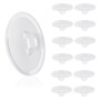 Prasacco Lot de 50 crochets de plafond auto-adhésifs robustes en plastique transparent sans perçage pour décoration de salon, 22