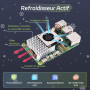 iRasptek Raspberry Pi 5 Kit de démarrage 8Go - Édition OS-Bookworm de 128Go préinstallée (boîtier Aluminium)
