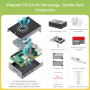 iRasptek Raspberry Pi 5 Kit de démarrage 8Go - Édition OS-Bookworm de 128Go préinstallée (boîtier Aluminium)