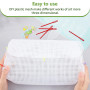 8 Feuilles de Toile en Maille Plastique 30 * 20cm Canevas Plastique Broderie Maille Trous 2.5mm Toile de Maille pour Sac Bricola