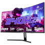 Amzfast Ecran Pc Gamer Incurvé 34 Pouces, 240Hz, UWQHD 3440x1440 (21:9), 1 ms MPRT, Eyes Care, sRGB 130%, Adaptive Sync, HDR, HD