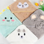 DASHUAIGE 4 pièces Cape de Bain Bébé, Serviette de Bain à Capuche pour Bébé, Sortie de Bain Super Absorbante, Serviettes pour En