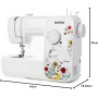 Brother JX17FE (Fantasy Edition) avec Table D’extension et Sac Inclus, Machine à Coudre pour Débutants, 17 Points différents, Co