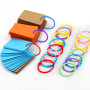 80 Pièces Anneaux de Reliure, 30mm Anneaux de Livre Colorés en Métalliques, Anneaux Porte Clés, Anneaux à Feuilles Mobiles pour 