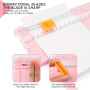 Massicot, DIYCUT Coupe Papier Portable, Outils Remplaçable Lame Rogneuse Papier, Massicot Scrapbooking avec Protection de Sécuri
