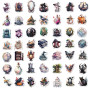 Wisebom 200 Pièces Rétro Cosmiques Mignons Sticker, Autocollants Étoiles Cosmiques Lune pour Voiture Sticker Imperméable DIY Aut
