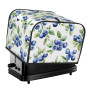 Blueberry Housse de protection pour grille-pain à 4 tranches, housse anti-éclaboussures, lavable, anti-poussière