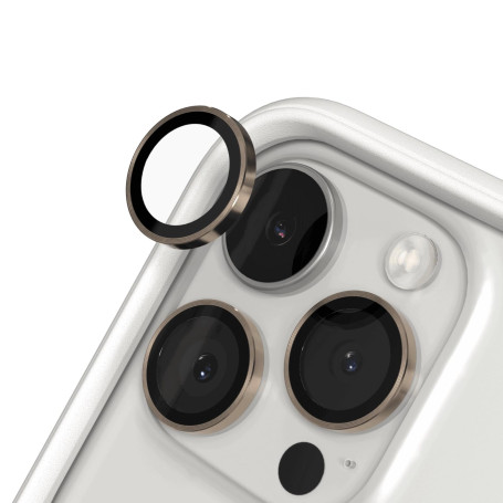 RhinoShield Protection d'objectif en verre trempé 9H compatible avec [iPhone 16 Pro / 16 Pro Max] | Résistance aux chocs et aux 