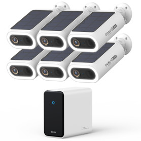 AOSU 4K UHD AI Camera Exterieur sans Fil Solaire 6-Cam Kit avec HomeCortex Reconnaissance faciale & Analyse comportementale Déte AOSU 4K UHD AI Camera Exterieur sans Fil Solaire 6-Cam Kit avec HomeCortex Reconnaissance faciale & Analyse comportementale Déte