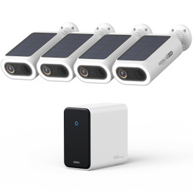 AOSU 4K UHD AI Camera Exterieur sans Fil Solaire 4-Cam Kit avec HomeCortex Reconnaissance faciale & Analyse comportementale Déte AOSU 4K UHD AI Camera Exterieur sans Fil Solaire 4-Cam Kit avec HomeCortex Reconnaissance faciale & Analyse comportementale Déte
