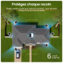 AOSU 4K UHD AI Camera Exterieur sans Fil Solaire 4-Cam Kit avec HomeCortex Reconnaissance faciale & Analyse comportementale Déte