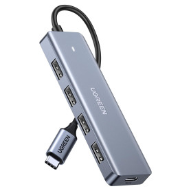 UGREEN Hub USB C vers 4 Data Ports Type A 5Gbps Adaptateur Multiport USB Compatible avec MacBook iPad Pro Air Mac Mini M4 Surfac UGREEN Hub USB C vers 4 Data Ports Type A 5Gbps Adaptateur Multiport USB Compatible avec MacBook iPad Pro Air Mac Mini M4 Surfac