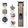 Hatteker Tondeuse à cheveux professionnelle pour hommes Set de tondeuses à barbe et à cheveux T-Blade Trimmer lavable Kit d'entr