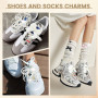 60PCS Charms pour Chaussures, Accessoires de Chaussure en Strass, Clip Sur Charm Pendentifs Agrémenter Chaussures Charms pour la