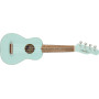 Fender Venice Soprano Ukulele, Walnut Fingerboard, Daphne Blue, Comes with Free Virtual Lessons