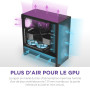 NZXT H5 Flow - Boîtier de PC Gaming Compact Moyen Tour ATX - Flux d'air élevé - 2 × Ventilateurs de 120 mm Inclus - Support de r
