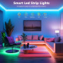 Ruban Led 20m, Led Chambre, Bande Led Lumineuse Contrôlé par APP Bluetooth ou Télécommande 44 Touches, Synchroniser avec Rythme 