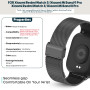 WindRen Métal Bracelets Compatible avec Xiaomi Watch, Acier Inoxydable en Métal pour Redmi Watch 4 / Mi Band 8 Pro