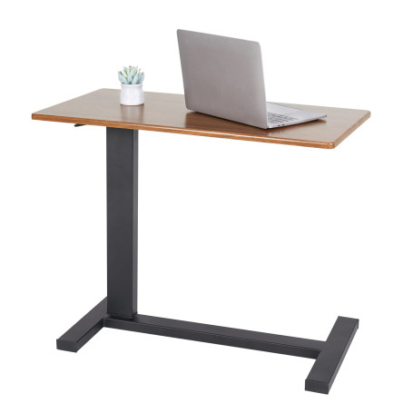 FATIVO Table de Lit à roulettes, Large Table Roulante Réglable en Hauteur de 66 à 90 cm Table pour Lit Médicalisé - 80x40x90cm, 