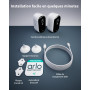 Arlo Essential 2 HD, Caméra de Surveillance WiFi Extérieure Sans Fil, Autonomie de 6 mois, Vision Nocturne Couleur, Éclairage, S