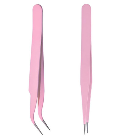 YPYMOD Set de 2 pinces de Précision Antistatiques pour Ordinateur, Réparation électronique,Bijouterie, Laboratoire, Des Poils du