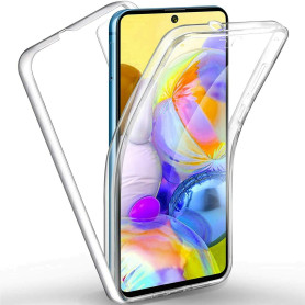 COPHONE® Coque Compatible Samsung Galaxy A71 Entièrement Transparente 360 Protection intégrale Avant Souple + arrière Rigide. Ho COPHONE® Coque Compatible Samsung Galaxy A71 Entièrement Transparente 360 Protection intégrale Avant Souple + arrière Rigide. Ho
