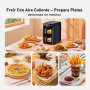Air Fryer 2 Compartiments 10L, Friteuse à Air sans Huile Airfryer avec Fenêtre de Visualisation - Friteuses Double 10 Programmes