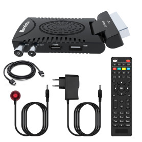 Romicta Décodeur TNT HD 2025 - DVB-T2 H.265 HEVC FTA Full HD PVR, USB, HDMI, SCART, Tuner TV numérique terrestre, récepteur numé Romicta Décodeur TNT HD 2025 - DVB-T2 H.265 HEVC FTA Full HD PVR, USB, HDMI, SCART, Tuner TV numérique terrestre, récepteur numé
