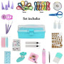 Syzopq Papier pour Quilling kit Complet Kit de quilling de papier pour débutants, outils de quilling, kit de démarrage de quilli
